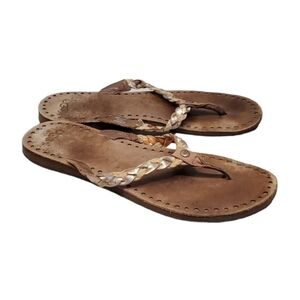 Ugg Australia Women Classic Comfort Leather Sandals Thong shoes sz 9